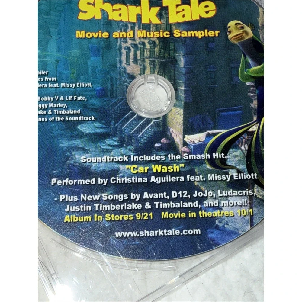 Shark Tale Shrek Vintage Movie Card Promo Promotional Set CD Sampler RARE‎